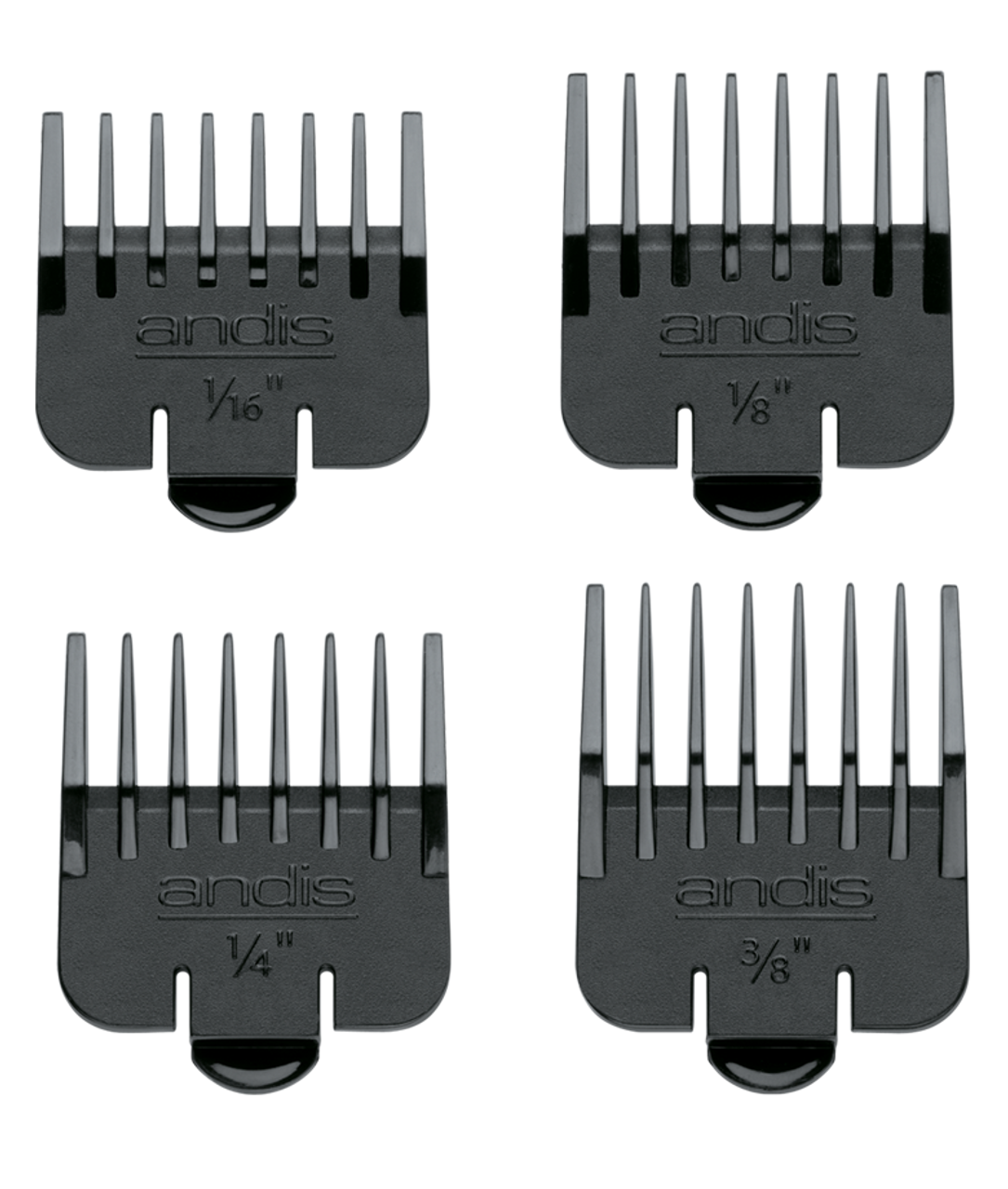 Andis Snap-On Blade Attachment Combs 4PCS #4640