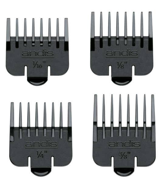 Andis Snap-On Blade Attachment Combs 4PCS #4640